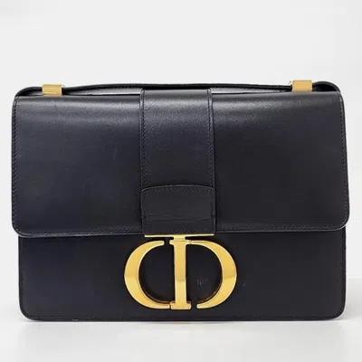 Pre-owned Dior Christian  Montaigne Bag In Black