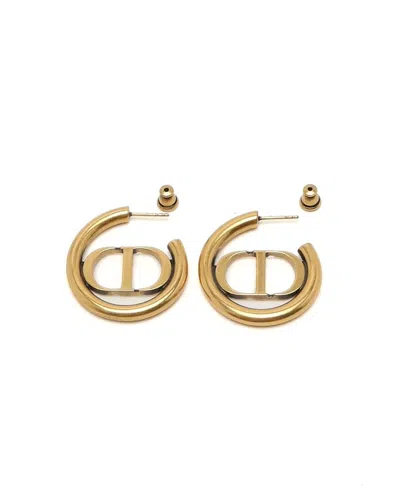 Dior Christian  Montaigne Earrings In Gold