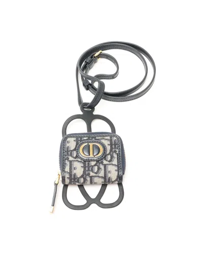 Dior Christian  Montaigne Phone Case In Blue