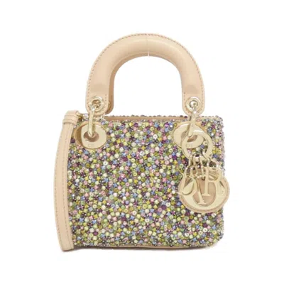 Pre-owned Dior Christian  Multi-color Leather Rhinestone Shoulder Bag ()
