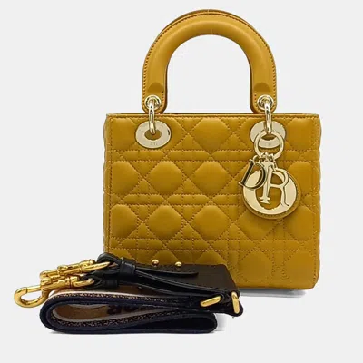 Pre-owned Dior Christian  Multicolor Cannage Lady Bag Small & Strap