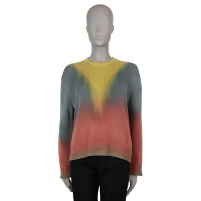 Pre-owned Dior Christian  Multicolor Cashmere 2020 Aura Sweater 36 Xs In Brown