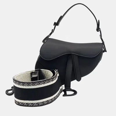 Pre-owned Dior Christian  Multicolor Leather Mini Saddle Bag & Strap