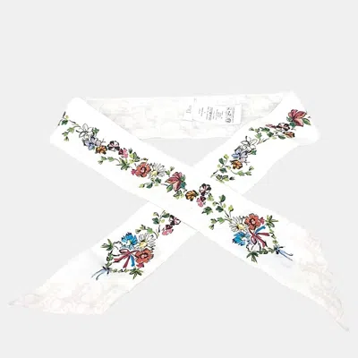 Pre-owned Dior Christian  Multicolor Mitzah Scarf