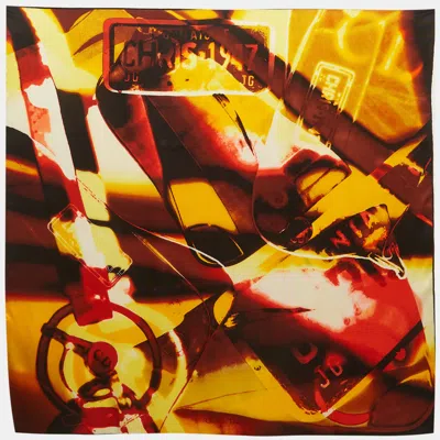 Pre-owned Dior Christian  Multicolour Printed Silk Scarf