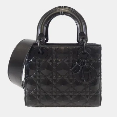 Pre-owned Dior Christian  My Abc Lady Small Handbag In Black