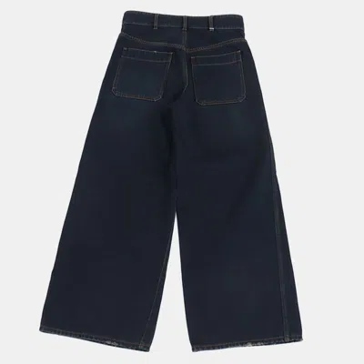 Pre-owned Dior Christian  Navy Blue Denim Pants Size S