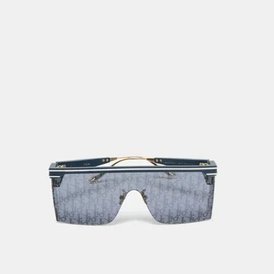 Pre-owned Dior Christian  Navy Blue Oblique Club M1u Mask Sunglasses