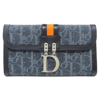 Pre-owned Dior Christian  Navy Denim Coin Purse/coin Case ()