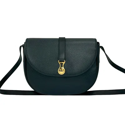 Pre-owned Dior Christian  Navy Leather Pochette Shoulder Bag () In Blue