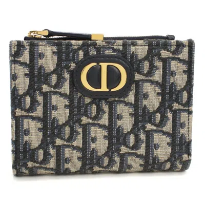 Pre-owned Dior Christian  Navy Wallet (bi-fold) ()