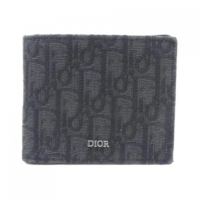 Pre-owned Dior Christian  Navy Wallet (bi-fold) () In Blue