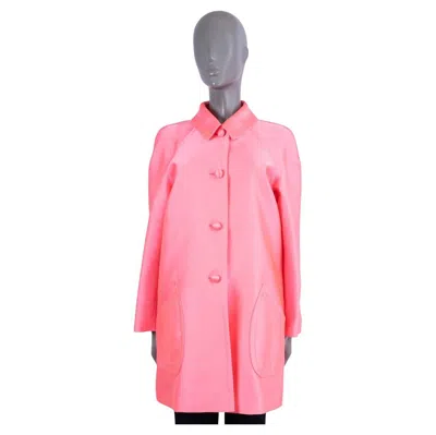 Pre-owned Dior Christian  Neon Pink Polyester 2022 Coat Jacket 38 S