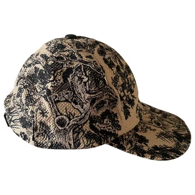 Pre-owned Dior Christian  New Toile De Jouy Cap With Label Never Worn. In Black