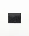 Dior Christian  Oblique Canvas And Leather Card Holder In Black