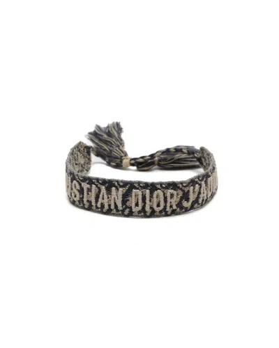 Pre-owned Dior Christian  Oblique J'adore Bracelet In Navy