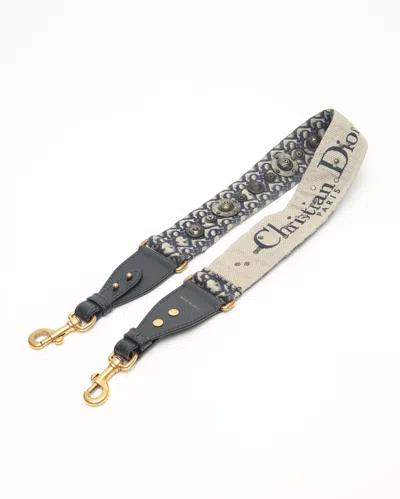 Dior Christian  Oblique Logo Medallion Shoulder Strap