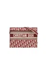 Dior Christian  Oblique Messenger Bag In Burgundy