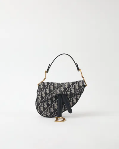 DIOR CHRISTIAN DIOR OBLIQUE MINI SADDLE BAG