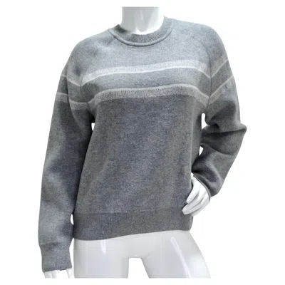 Pre-owned Dior Christian  Oblique Reversible Cashmere Knit Sweater In Gray