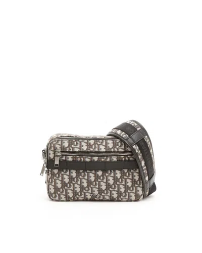 Dior Christian  Oblique Safari Bag In Multi