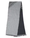Dior Christian  Oblique Wool Scarf In Gray