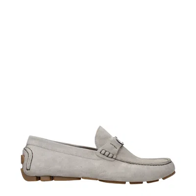 Dior Christian  Odeon Moccasins For Men In Grey Suede In Gray