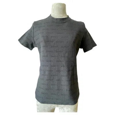 Pre-owned Dior Christian  Openwork Monogram Top – Size Fr 42 – Vintage In Gray