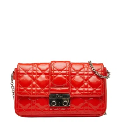 Pre-owned Dior Christian  Orange Leather Shoulder Bag ()