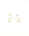 Dior Christian  Pearl Tribales Earrings In Gold