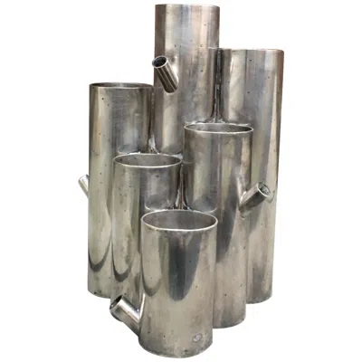Pre-owned Dior Christian , Pencil Holder In Silver Metal, Circa 1970