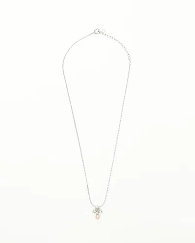 Dior Christian  Petit Pearl Rhinestone Necklace