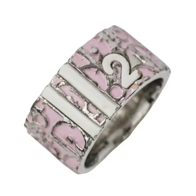 Pre-owned Dior Christian  Pink Band Ring ()