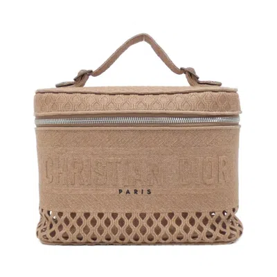 Pre-owned Dior Christian  Pink Canvas Handbag Vanity Bag ()