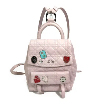 Pre-owned Dior Christian  Pink Leather Backpack ()