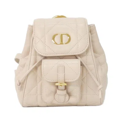 Pre-owned Dior Christian  Pink Leather Backpack ()