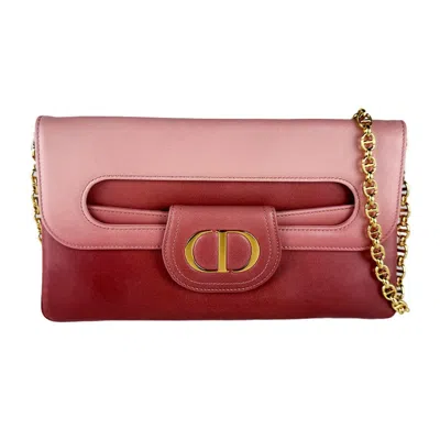 Pre-owned Dior Christian  Pink Leather Clutch Bag Shoulder Bag ()