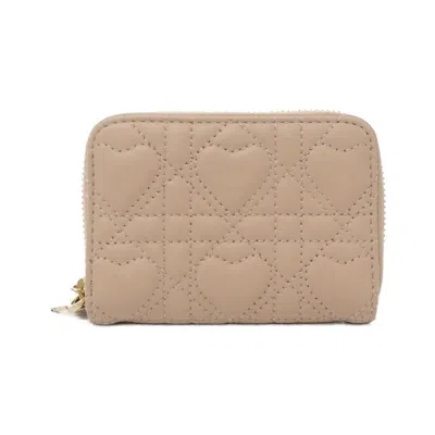 Pre-owned Dior Christian  Pink Leather Coin Purse/coin Case ()