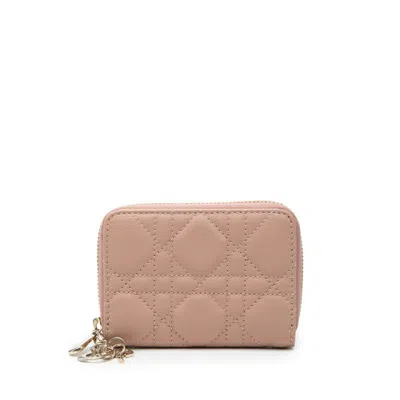 Pre-owned Dior Christian  Pink Leather Coin Purse/coin Case ()