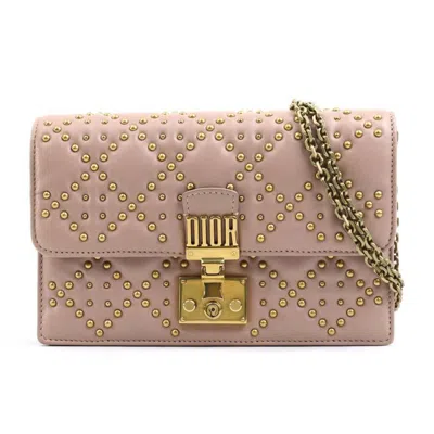 Pre-owned Dior Christian  Pink Leather Handbag Shoulder Bag ()