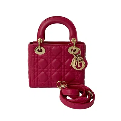 Pre-owned Dior Christian  Pink Leather Handbag Shoulder Bag ()