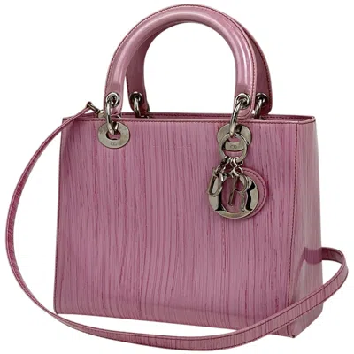 Pre-owned Dior Christian  Pink Leather Handbag Shoulder Bag ()