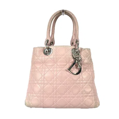 Pre-owned Dior Christian  Pink Leather Handbag Shoulder Bag Tote Bag ()