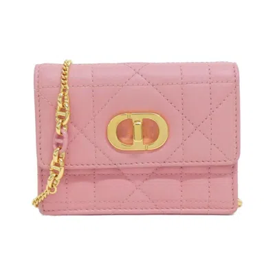 Pre-owned Dior Christian  Pink Leather Shoulder Bag ()