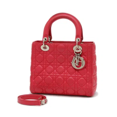Pre-owned Dior Christian  Pink Leather Shoulder Bag ()