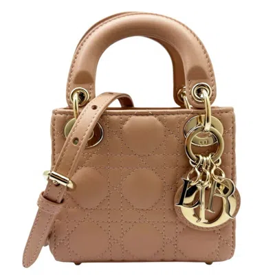 Pre-owned Dior Christian  Pink Leather Shoulder Bag ()
