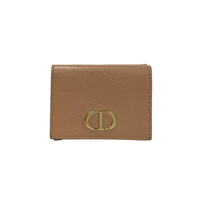 Pre-owned Dior Christian  Pink Leather Wallet (tri-fold) ()