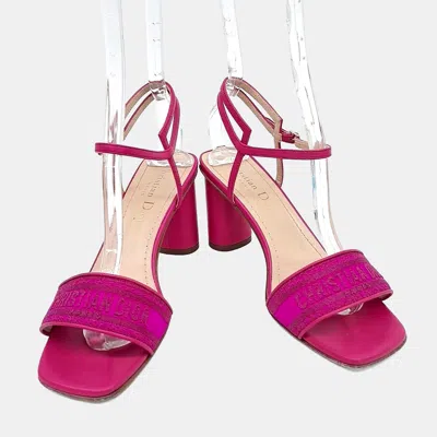 Pre-owned Dior Christian  Pink Sandals