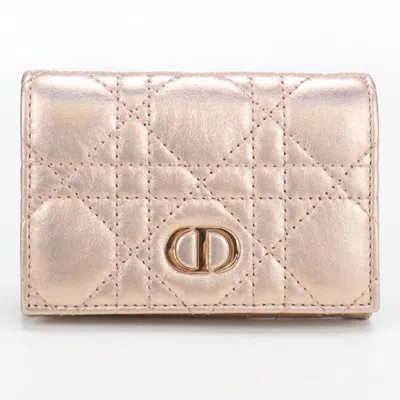 Pre-owned Dior Christian  Pink Wallet (bi-fold) ()