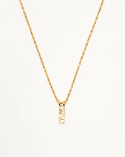 Dior Christian  Plate Logo Necklace